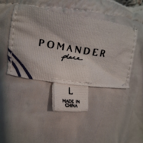 Tuckernuck Pomander Ivory Bow Brigitta Long Sleeve Tweed Dress Size Large - Picture 5 of 13